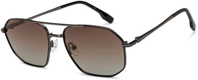 john jacobs Rectangular Sunglasses(For Men & Women, Brown)