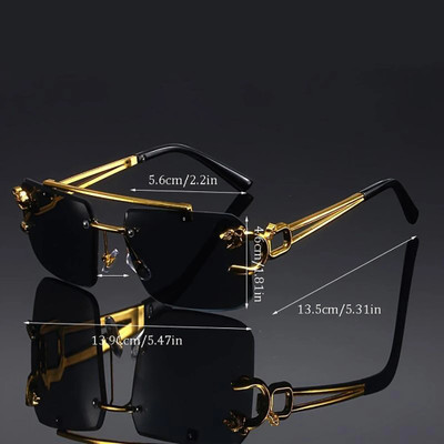DKERAOD Rectangular, Retro Square Sunglasses(For Men & Women, Black)