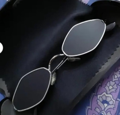kingsunglasses Rectangular Sunglasses(For Men & Women, Black)