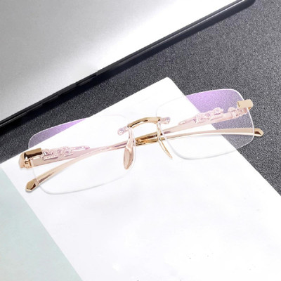 ALFATOORE Rimless Rectangle Frame(42 mm)