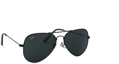 RB world Aviator Sunglasses(For Men & Women, Black)