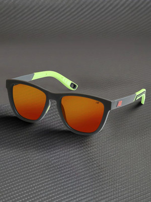 New Balance Retro Square Sunglasses(For Men, Orange)