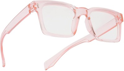 funglasses Retro Square Sunglasses(For Men & Women, Clear)