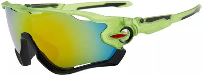 HUVORA Wrap-around Sunglasses(For Men, Multicolor)