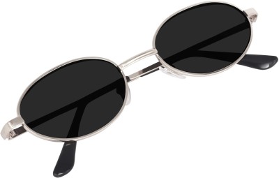 Rich Club Round Sunglasses(For Men & Women, Black)