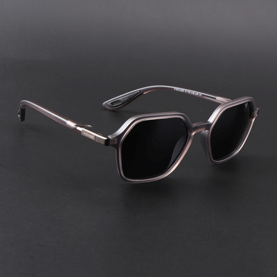 VOYAGE Retro Square Sunglasses(For Men & Women, Black, Grey)