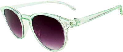 Matteo Bianchi Round Sunglasses(For Women, Violet)