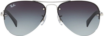 Ray-Ban Aviator Sunglasses(For Men, Blue)