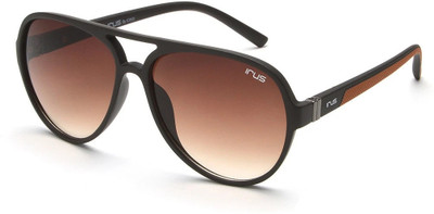 IRUS Aviator Sunglasses(For Men & Women, Brown)