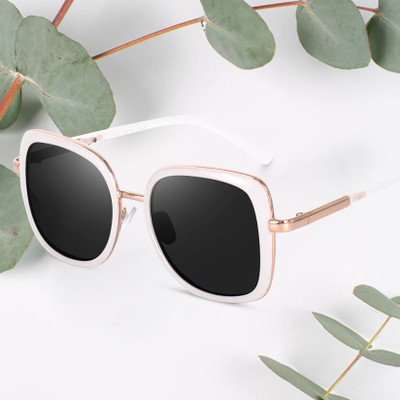 PETER JONES Over-sized Sunglasses(For Women, Black)