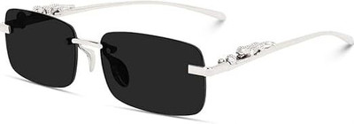 VALWICK Rectangular Sunglasses(For Men & Women, Black)