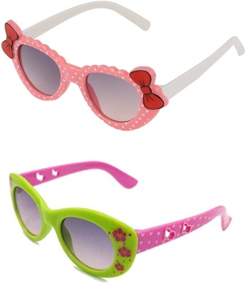 sygaa Round Sunglasses(For Boys & Girls, Black)