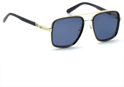 EYEFLICK Rectangular Sunglasses(For Men, Black, Blue)