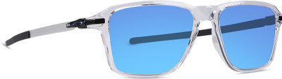 OAKLEY Wheel House Aviator Sunglass(For Men, Blue)