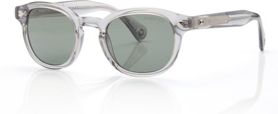 Shisen Fox Oval Sunglasses(For Men & Women, Green)