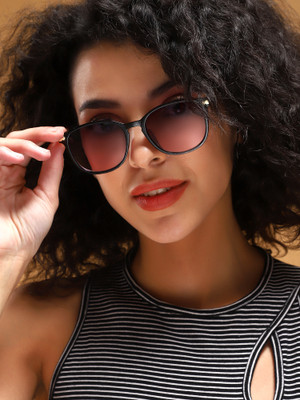 VOYAGE Wayfarer Sunglasses(For Women, Red, Clear)