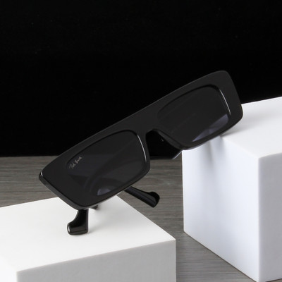 Ted Smith Rectangular Sunglasses(For Men & Women, Black)