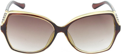 Redleaf Rectangular Sunglasses(For Men & Women, Brown)