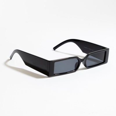 Eyenaks Rectangular Sunglasses(For Men & Women, Black)