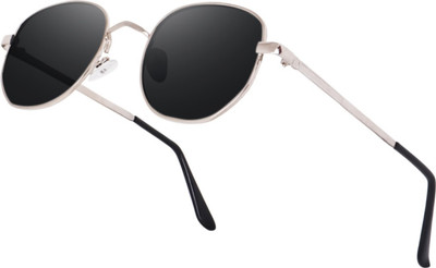 Dannilo Round Sunglasses(For Boys & Girls, Black)