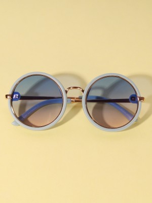 Dukiekooky Round Sunglasses(For Boys & Girls, Blue)