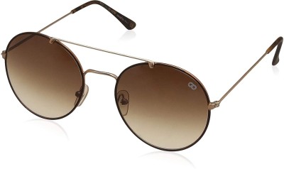 Gio Collection Round Sunglasses(For Men & Women, Brown)