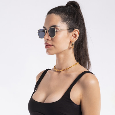 VOYAGE Aviator Sunglasses(For Men & Women, Black)