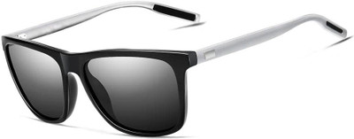 HUVORA Wayfarer Sunglasses(For Men, Black)