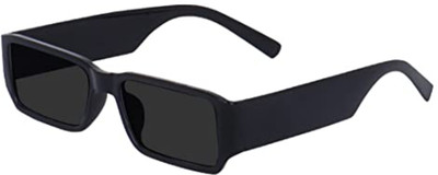 CREATURE Rectangular Sunglasses(For Men & Women, Black)