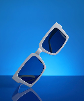Haute Sauce Rectangular Sunglasses(For Women, Black)