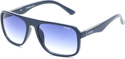 IRUS Rectangular Sunglasses(For Men, Blue)