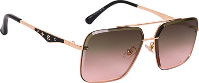 AISLIN Wayfarer Sunglasses(For Men, Brown, Pink)