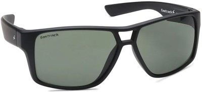 Fastrack Retro Square Sunglasses(For Men & Women, Green)