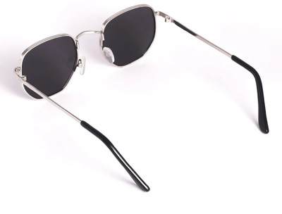 KOPEK Aviator Sunglasses(For Men & Women, Black)