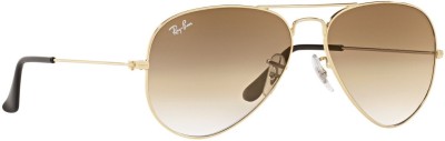 RB world Aviator Sunglasses(For Men & Women, Brown)