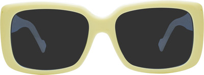 PETER JONES Retro Square Sunglasses(For Men & Women, Black)