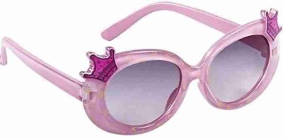 PIRASO Oval Sunglasses(For Girls, Black)