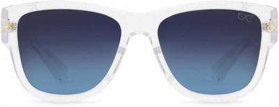 HEXXA Over-sized, Rectangular, Retro Square, Wrap-around Sunglasses(For Men, Clear)