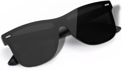 Sunglance Clubmaster, Wayfarer, Round, Rectangular, Sports, Spectacle  Sunglasses(For Men & Women, Black)