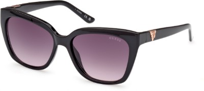 GUESS Rectangular Sunglasses(For Women, Grey)