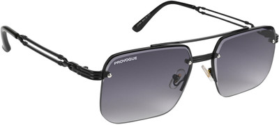 PROVOGUE Rectangular Sunglasses(For Men, Grey, Violet)