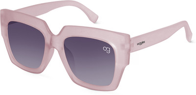 Woggles Retro Square Sunglasses(For Boys & Girls, Black)