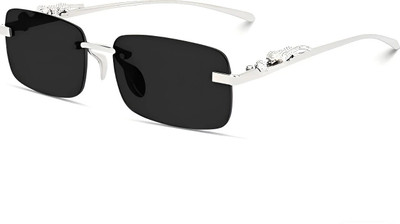 Accentz Rectangular Sunglasses(For Boys & Girls, Black)