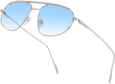 mashamart Round Sunglasses(For Men & Women, Blue)