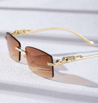 Xtrace Retro Square, Rectangular Sunglasses(For Men, Brown)