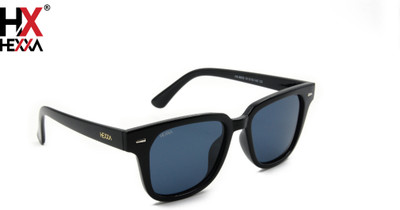 HEXXA Rectangular Sunglasses(For Men, Blue)