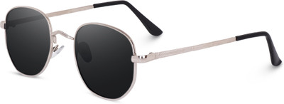 peter india Rectangular Sunglasses(For Men, Grey)