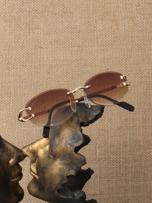 Ted Smith Rectangular Sunglasses(For Men & Women, Black)