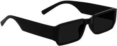 ARICKS Retro Square Sunglasses(For Men & Women, Black)