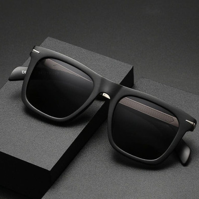 Retro Square Sunglasses(For Men & Women, Black)